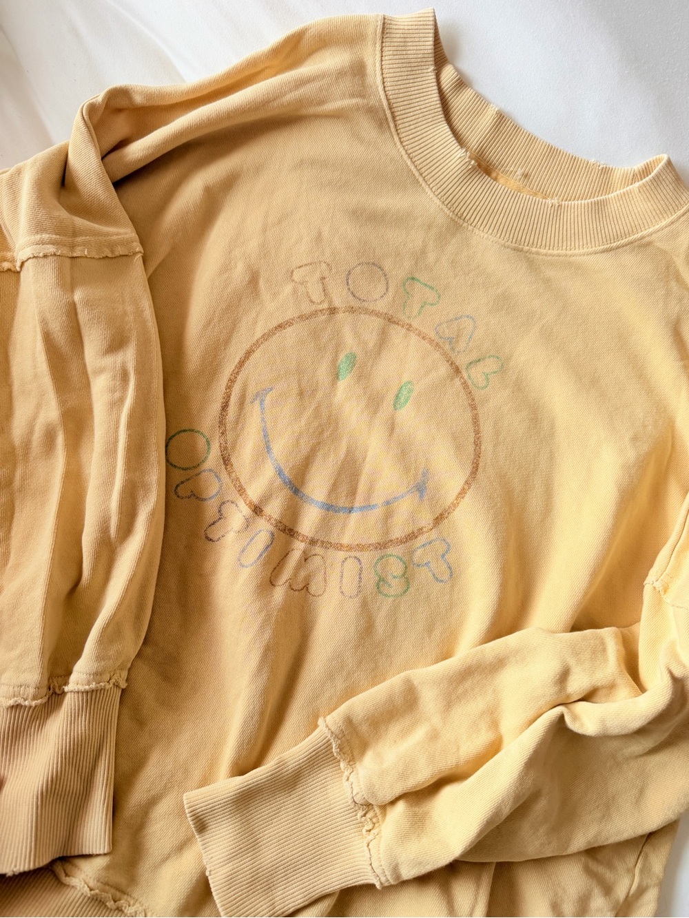 Aerie yellow crewneck